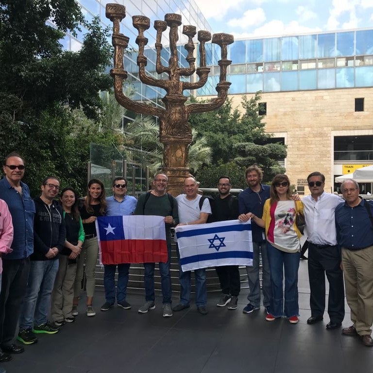 Delegación de legisladores, periodistas y activistas chilenos en Israel